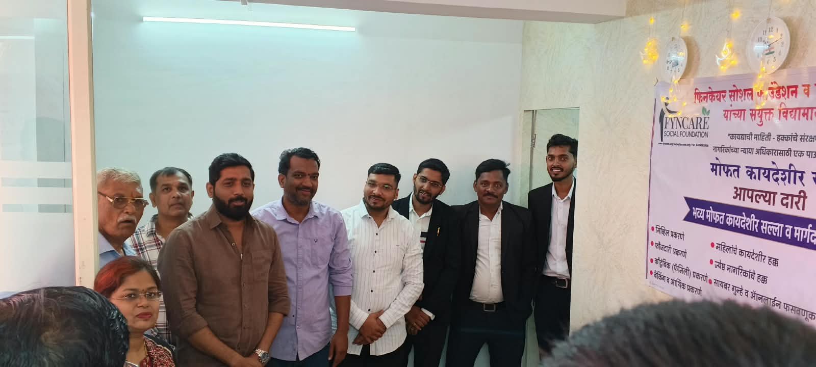 मांजरी गावचे नगरसेवक श्री अजित आबा घुले यांची भेट  (मोफत कायदेशीर सल्ला व मार्गदर्शन शिबीर )